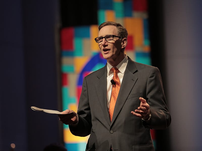 President Pistole giving a speech